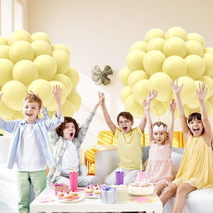 Pastel Yellow balloons 12 inch, Light Yellow Latex Balloons 50pcs Party Balloon for Gender Reveal Baby Shower Birthday Party Decorations