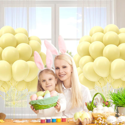 Pastel Yellow balloons 12 inch, Light Yellow Latex Balloons 50pcs Party Balloon for Gender Reveal Baby Shower Birthday Party Decorations
