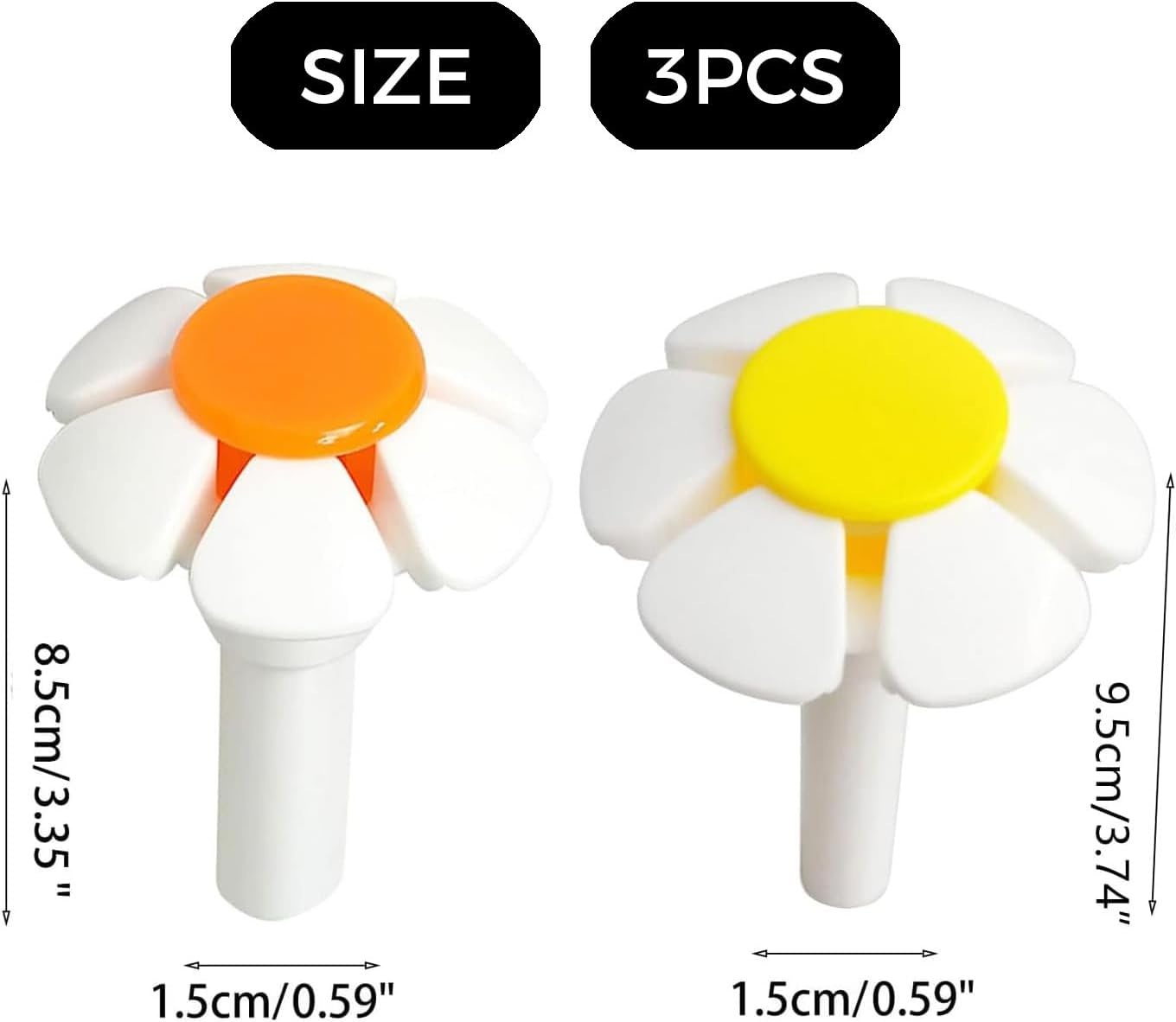 3PCS Yellow Cat Fountain Replacement Flower Nozzle Head | Pet Water Fountain Nozzle Replacement, Appropriate for Cat Fountain Automatic Drinking Water Dispenser, Fountain Attachment