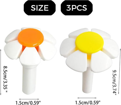 3PCS Yellow Cat Fountain Replacement Flower Nozzle Head | Pet Water Fountain Nozzle Replacement, Appropriate for Cat Fountain Automatic Drinking Water Dispenser, Fountain Attachment