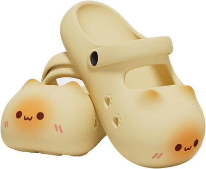 Cartoon Slippers Women Men Cute Hippo Dinosaur Cat Bunny Slides
