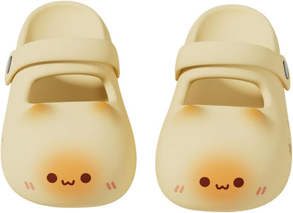 Cartoon Slippers Women Men Cute Hippo Dinosaur Cat Bunny Slides
