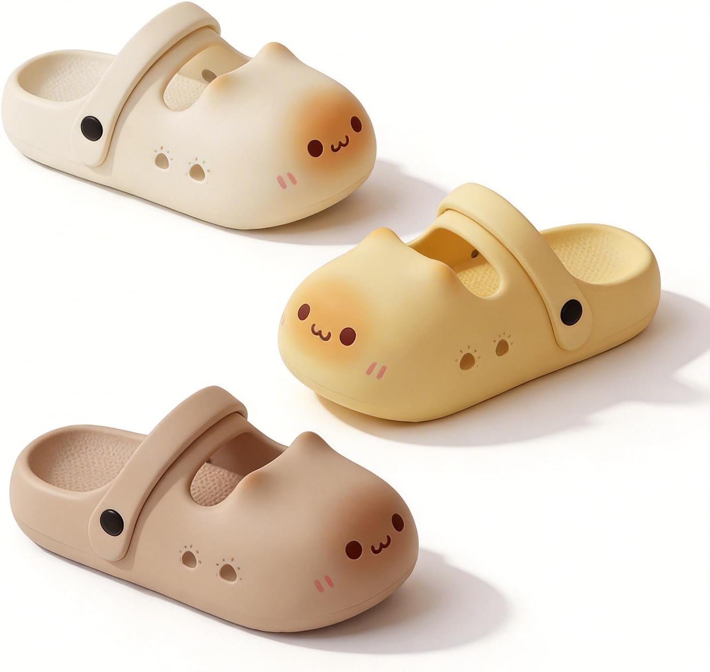 Cartoon Slippers Women Men Cute Hippo Dinosaur Cat Bunny Slides