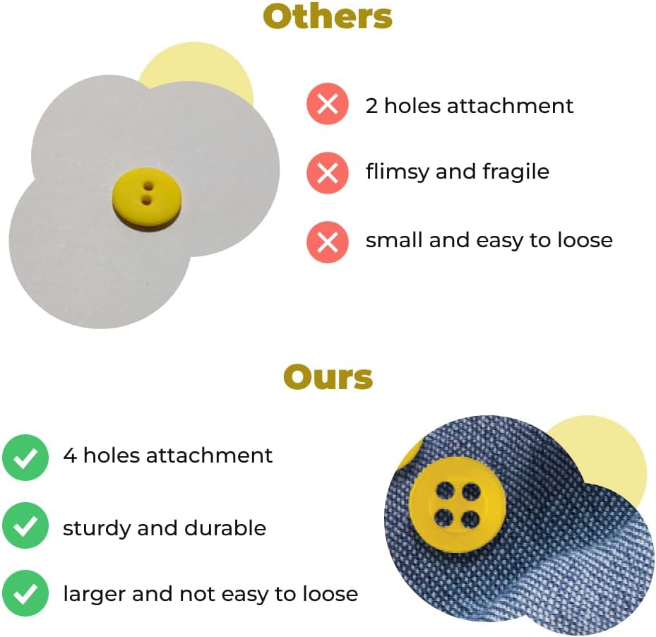 100 Pcs Yellow Sewing Buttons 4 Hole Round Buttons 0.4 inch 16L Plastic 10mm Gold Replacement Bulk Ideal for Clothes Pants Blouse Shirt Dress Skirt Shorts Decorative DIY Arts Crafts
