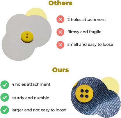 100 Pcs Yellow Sewing Buttons 4 Hole Round Buttons 0.4 inch 16L Plastic 10mm Gold Replacement Bulk Ideal for Clothes Pants Blouse Shirt Dress Skirt Shorts Decorative DIY Arts Crafts