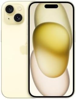 Apple iPhone 15 Plus, 256GB, Yellow - Locked to Verizon (Renewed)