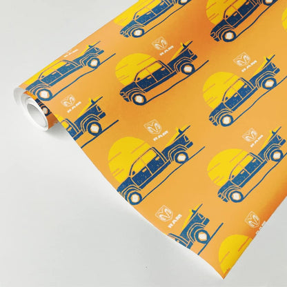 Trucks Sunset Satin Gift Wrap - Officially Licensed (20 in x 30 in)