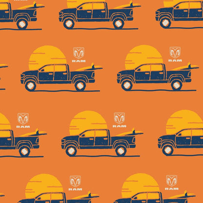 Trucks Sunset Satin Gift Wrap - Officially Licensed (20 in x 30 in)