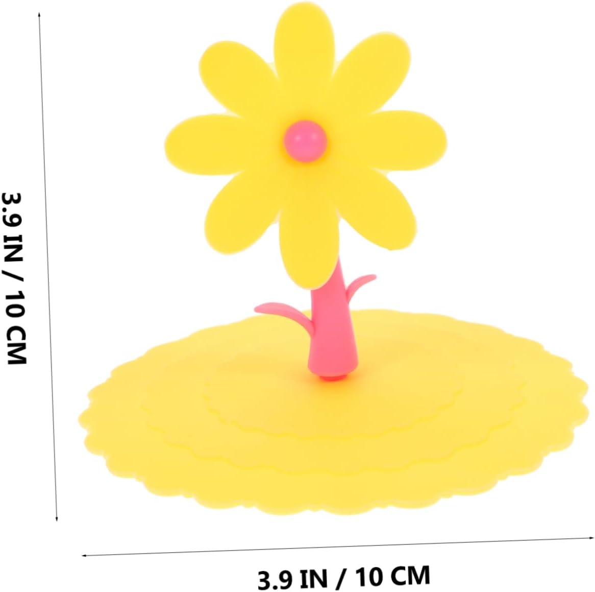 1pc Creative Silicone Flower Shape Cup Lid Leakage Light Yellow Chrysanthemum Cover for Mugs and Cups Keeps Drinks Fresh and Warm Attractive Design for Home and Office