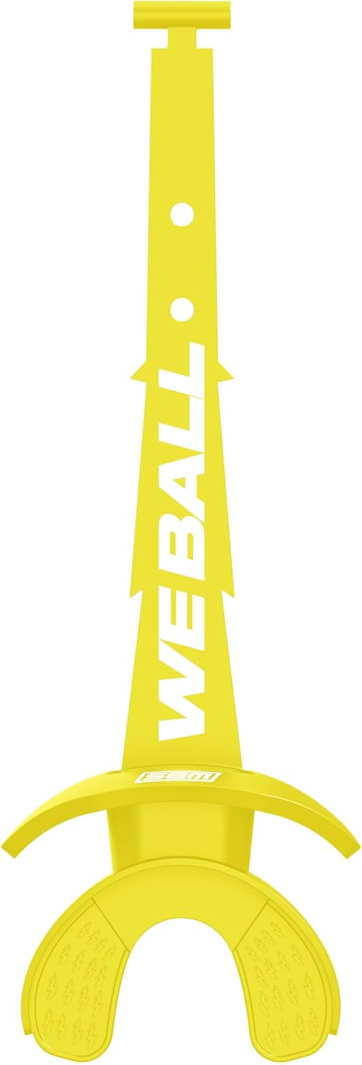 Hypr-Flow Football Mouth Guard, Football Mouthpiece with Strap, Fits Adult & Youth (Yellow)