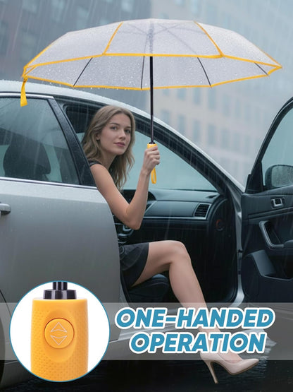 Windproof Travel Umbrellas for Rain and Sun, Withstands 85MPH Winds Auto Open Close Folding Umbrella with Ergonomic Handle, Quick Dry Canopy for Commuting or Backpack
