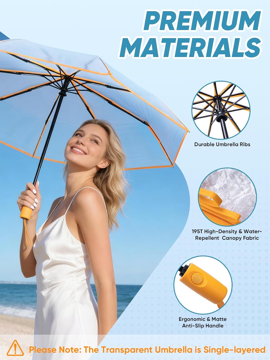 Windproof Travel Umbrellas for Rain and Sun, Withstands 85MPH Winds Auto Open Close Folding Umbrella with Ergonomic Handle, Quick Dry Canopy for Commuting or Backpack