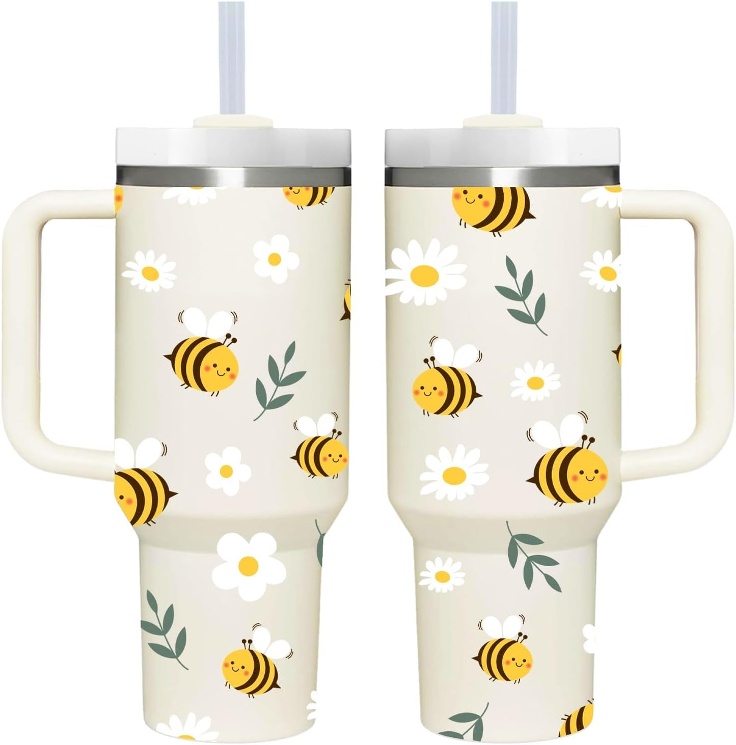 Lemon Gifts.40oz Lemon Tumbler with Handle.Lemon Lover Cup Gift.Birthday Christmas Lemons Tumblers Gift for Women Men.
