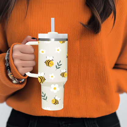 Lemon Gifts.40oz Lemon Tumbler with Handle.Lemon Lover Cup Gift.Birthday Christmas Lemons Tumblers Gift for Women Men.