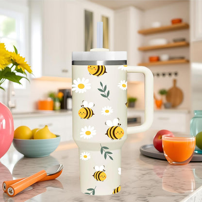 Lemon Gifts.40oz Lemon Tumbler with Handle.Lemon Lover Cup Gift.Birthday Christmas Lemons Tumblers Gift for Women Men.