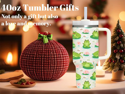 Lemon Gifts.40oz Lemon Tumbler with Handle.Lemon Lover Cup Gift.Birthday Christmas Lemons Tumblers Gift for Women Men.