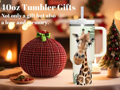 Lemon Gifts.40oz Lemon Tumbler with Handle.Lemon Lover Cup Gift.Birthday Christmas Lemons Tumblers Gift for Women Men.