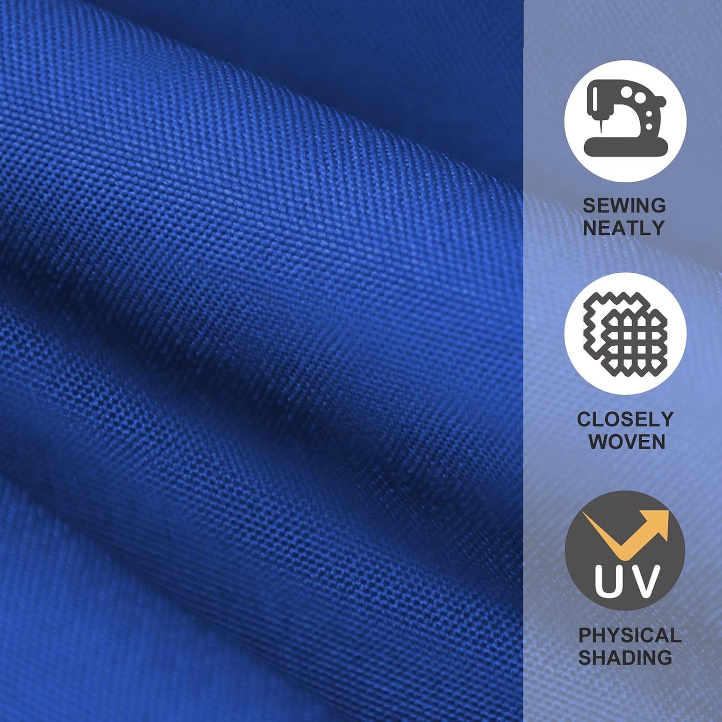 USA 9FT Patio Umbrella Replacement Covers 8 Ribs Market Umbrella Canopy Cover (CANOPY ONLY) (Blue)