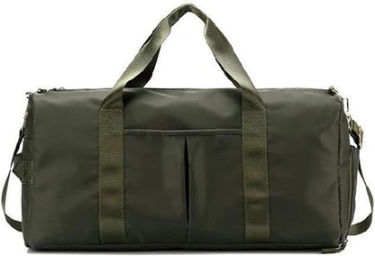Men and Women's Travel Bag With Shoe Compartment Sports Tote Gym Bag Weekender Overnight Shoulder Bag
