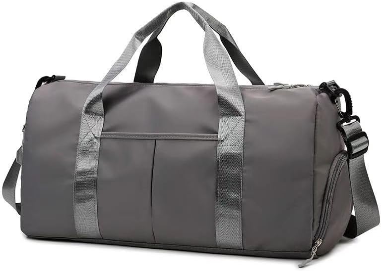 Men and Women's Travel Bag With Shoe Compartment Sports Tote Gym Bag Weekender Overnight Shoulder Bag