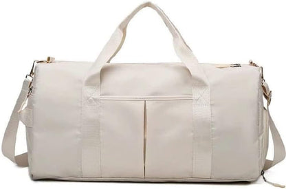 Men and Women's Travel Bag With Shoe Compartment Sports Tote Gym Bag Weekender Overnight Shoulder Bag