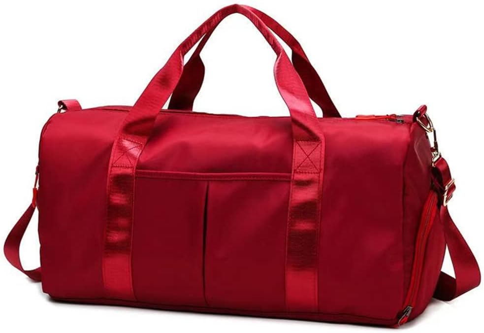 Men and Women's Travel Bag With Shoe Compartment Sports Tote Gym Bag Weekender Overnight Shoulder Bag