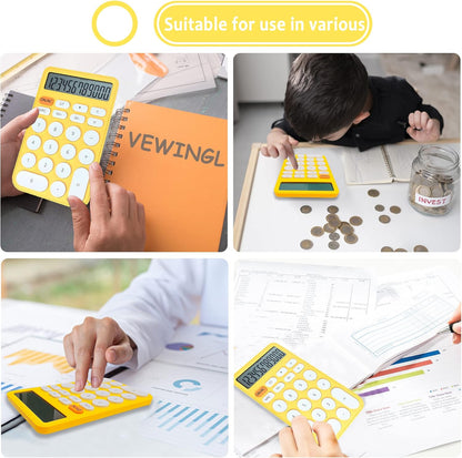 Standard Calculator, 12 Digit Large Display Desktop Calculator with Big Buttons for Office, School, Home & Business