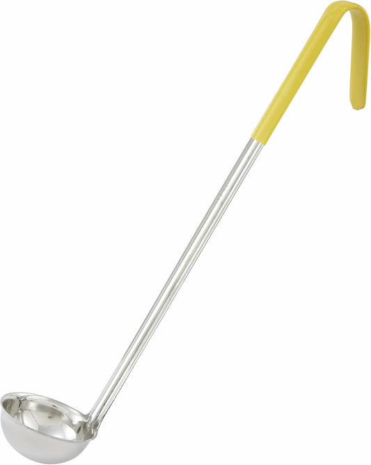 Yellow Stainless Steel Ladle Handle, 1-Ounce, Medium