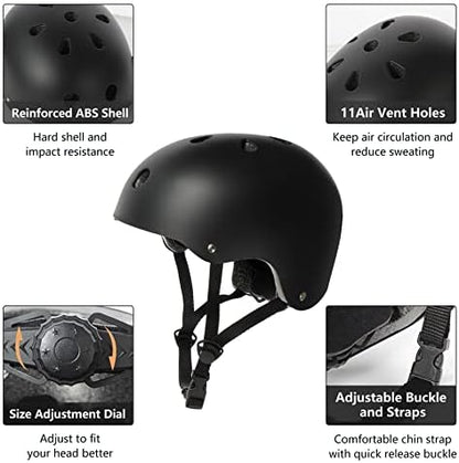 Skateboard Helmet Impact Resistance Ventilation for Youth & Adults