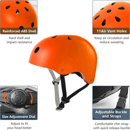 Skateboard Helmet Impact Resistance Ventilation for Youth & Adults