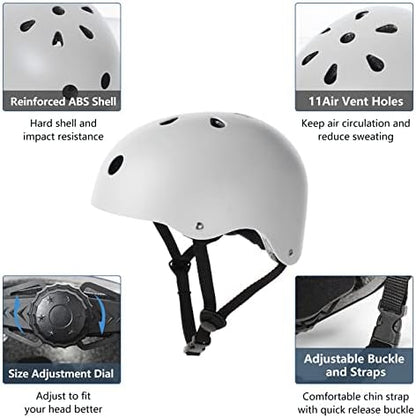 Skateboard Helmet Impact Resistance Ventilation for Youth & Adults