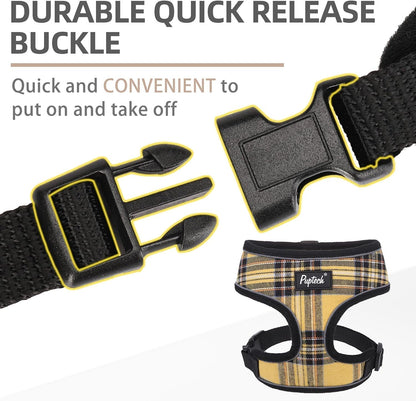 Small Dog Harness and Leash Set No Pull for XS XXS Sized Dogs Puppy | Escape Proof No Choke Pet Cat Adjustable Soft Padded Walking Vest