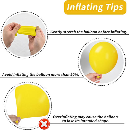 Yellow and Gold Balloons, 35 PCS 12 Inch Metallic Gold Confetti and Light Lemon Latex Balloons for Baby Shower Bee Party Sunflower Fall Birthday Party Decorations