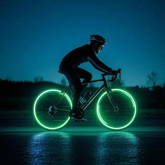 Waterproof Glow in The Dark Reflective Neon Stickers Rim Tape for Vehicle Bicycle Skateboard Decor Night Visibility Glow in The Dark Tape (Yellow)