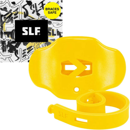 Football Mouth Guard - Adult/Youth Mouthguard with Strap - Lip/Teeth Protector Mouthpiece - No Boil - for Youth/Adults, Maximum Air Flow, for All Sports - Yellow