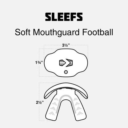 Football Mouth Guard - Adult/Youth Mouthguard with Strap - Lip/Teeth Protector Mouthpiece - No Boil - for Youth/Adults, Maximum Air Flow, for All Sports - Yellow