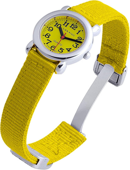 Kids' Quartz Watch, Magnetic Buckle, Nylon Strap