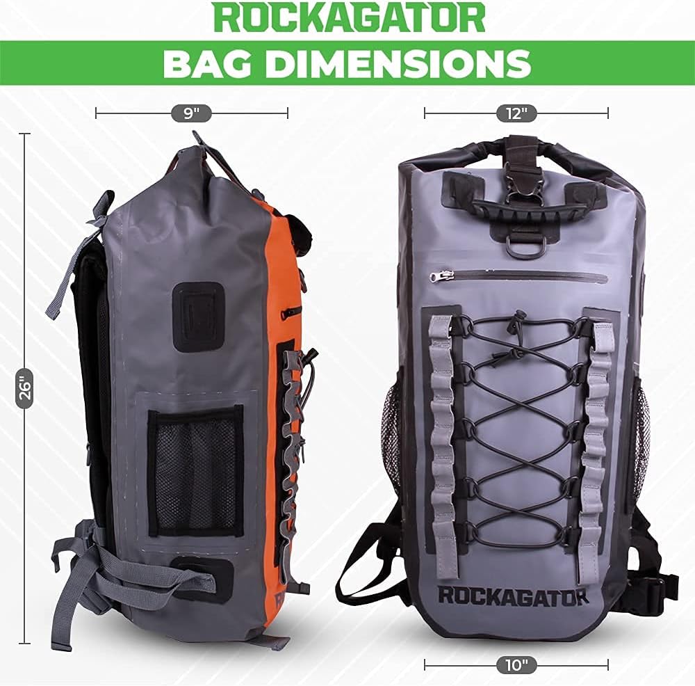 Waterproof Backpack - HYDRIC Series Water Proof Floating Dry Bag River Pack (Yellow Jacket, 40 L)