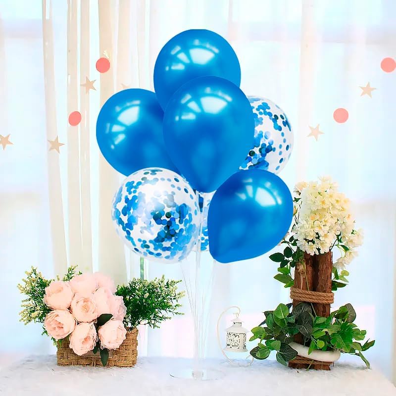 4Set Yellow and White Balloon Stand Table Centerpiece Party Decor | Sunflower Daisy Bee Birthday Baby Shower Bridal Shower Engagement Wedding Spring Summer Backyard Party Decorations