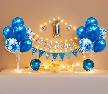 4Set Yellow and White Balloon Stand Table Centerpiece Party Decor | Sunflower Daisy Bee Birthday Baby Shower Bridal Shower Engagement Wedding Spring Summer Backyard Party Decorations