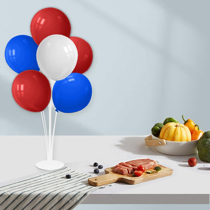 4Set Yellow and White Balloon Stand Table Centerpiece Party Decor | Sunflower Daisy Bee Birthday Baby Shower Bridal Shower Engagement Wedding Spring Summer Backyard Party Decorations