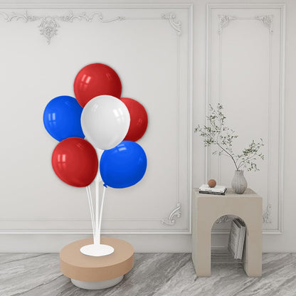4Set Yellow and White Balloon Stand Table Centerpiece Party Decor | Sunflower Daisy Bee Birthday Baby Shower Bridal Shower Engagement Wedding Spring Summer Backyard Party Decorations