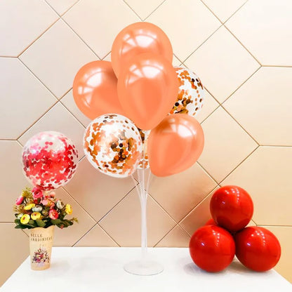 4Set Yellow and White Balloon Stand Table Centerpiece Party Decor | Sunflower Daisy Bee Birthday Baby Shower Bridal Shower Engagement Wedding Spring Summer Backyard Party Decorations