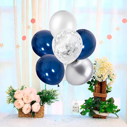 4Set Yellow and White Balloon Stand Table Centerpiece Party Decor | Sunflower Daisy Bee Birthday Baby Shower Bridal Shower Engagement Wedding Spring Summer Backyard Party Decorations