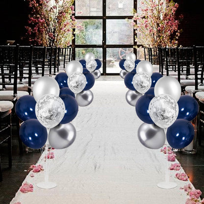 4Set Yellow and White Balloon Stand Table Centerpiece Party Decor | Sunflower Daisy Bee Birthday Baby Shower Bridal Shower Engagement Wedding Spring Summer Backyard Party Decorations