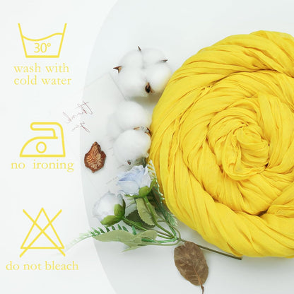 8 Pack Lemon Yellow Cheesecloth Table Runner 10ft Boho Gauze 120 Inch Cheese Cloth Table Runner Rustic Sheer for Spring Holiday Baby Shower Party Décor Home Wedding Decoration