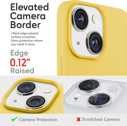 Compatible with iPhone 16 Plus Case Yellow Lemon, Silicone Phone Case Cover Slim Protective Thin, Soft Neutral Premium Gel Anti Scratch Citron Butter [Shockproof] 6.7 inch 16Plus - Yellow