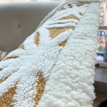 LOMAO Sherpa Fleece Blanket Fuzzy Soft Throw Blanket Dual Sided Blanket for Couch Sofa Bed (Yellow, 51''x63'')
