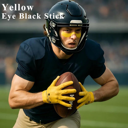 Yellow Eye Black Stick for Baseball Football Softball Lacrosse, Anti-Glare Under Eye Grease Stick for Athletes Sports Training, Sports Eye Black (Yellow)