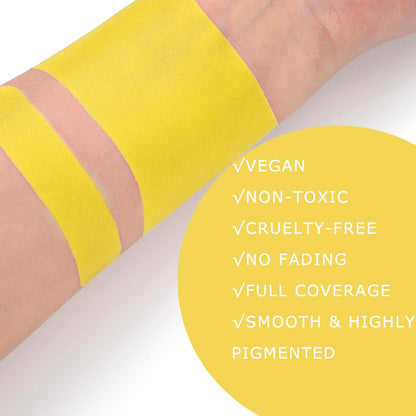 Yellow Eye Black Stick for Baseball Football Softball Lacrosse, Anti-Glare Under Eye Grease Stick for Athletes Sports Training, Sports Eye Black (Yellow)